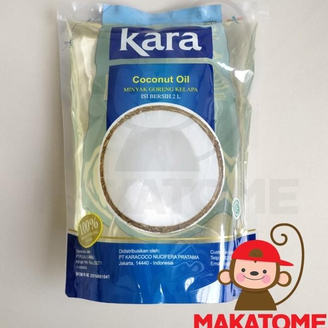 

Kara Coconut Oil 2L Minyak goreng kelapa 2 L 2000ml 2000 ml Liter