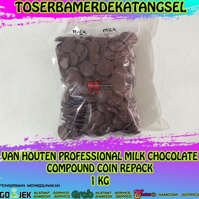 

Van Houten Professional Chocolate Compound Coin 1 Kg / Coklat Compond