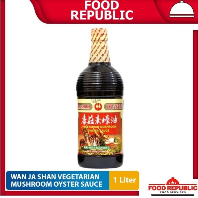 

Wan Ja Shan Saus Tiram Vegetarian Mushroom Oyster Sauce 1 LTR