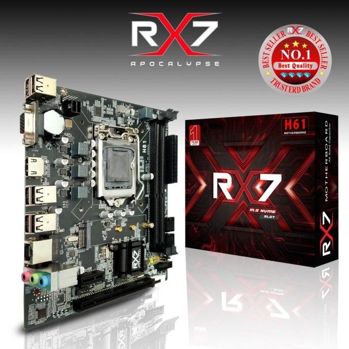 Motherboard RX7 H61 LGA 1155 DDR3 H61 Mainboard Support Nvme