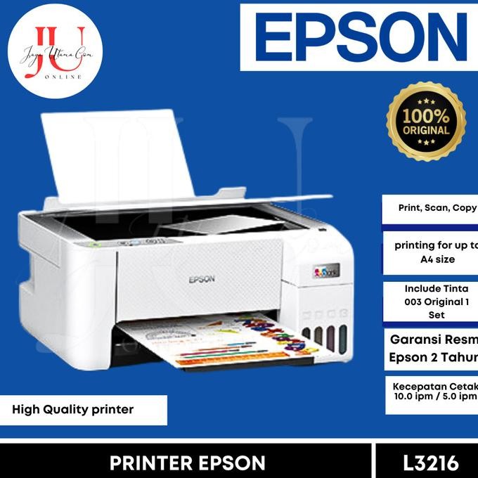 Epson Printer L3216 Print, Scan, Copy Original Multifungsi ( All In One Printer ) Goodies.Stuff