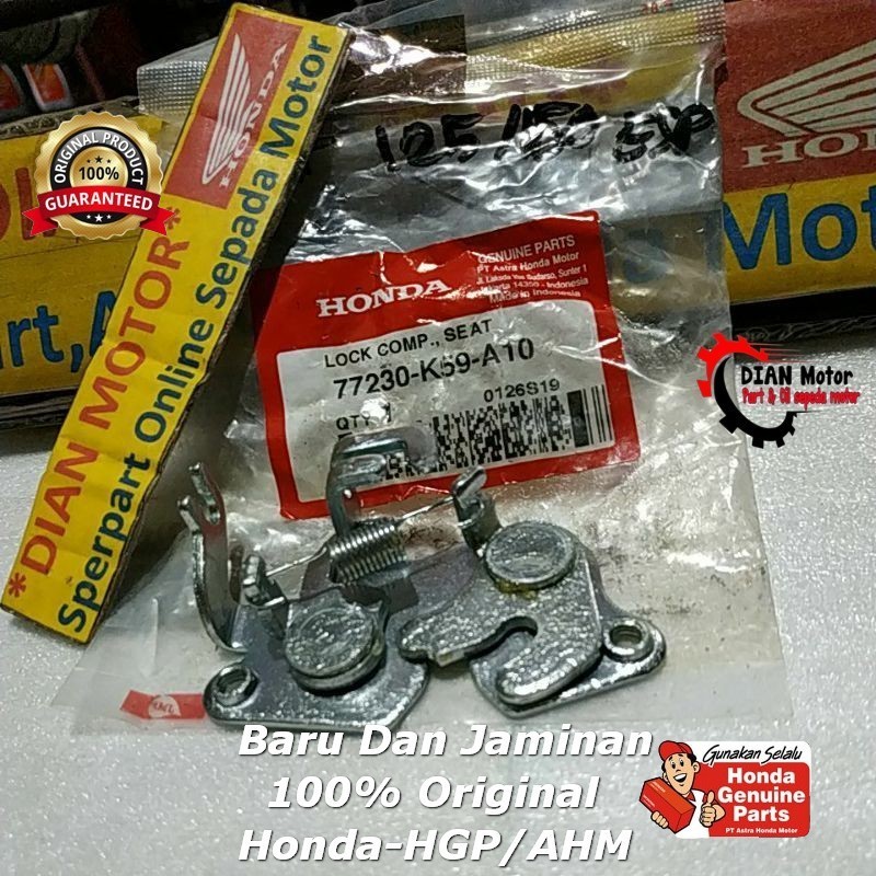 AHM 77230K59A10 KUNCI JOK DLM VAR125 150ESP ORIGINAL