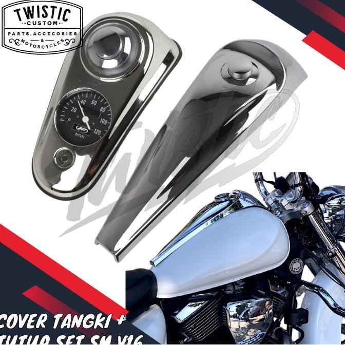 Cover Tangki + Tutup Tangki Model Harley Motor Sm V16 V 16 Chicano Style Original