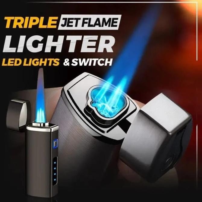 korek api usb elektrik 3 Bara Api/Korek Api bara Bahan Stainless Viral