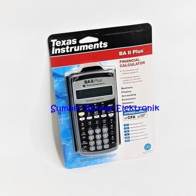 

Kalkulator Financial Texas Instruments Ba Ii Plus Original