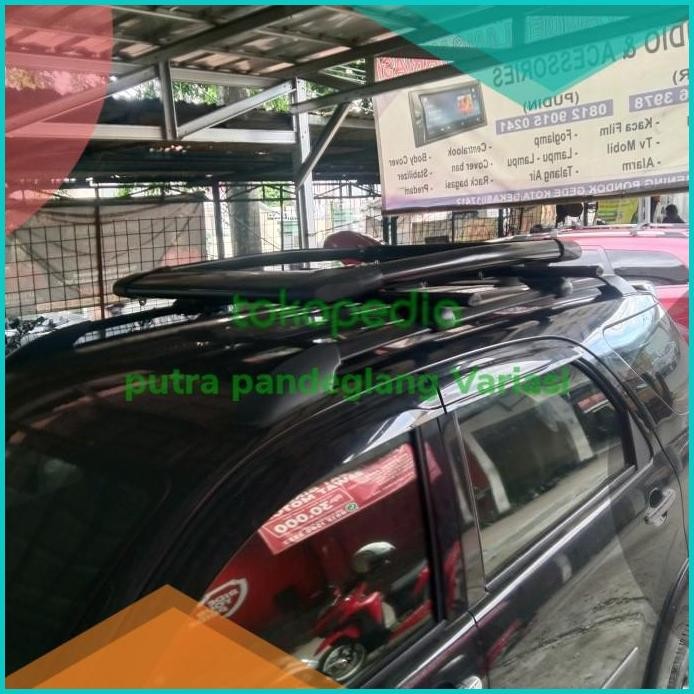 Roof Rack bagasi mobil Toyota Rush lama merk platinum Plus cross bar