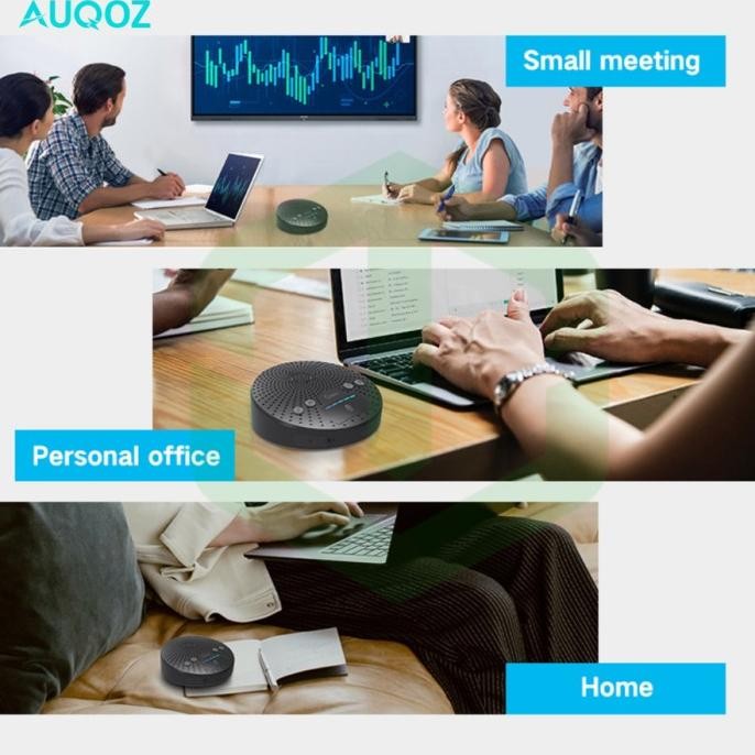 Auqoz True Ai Bluetooth Speaker + Conference Mic Meeting Speakerphone