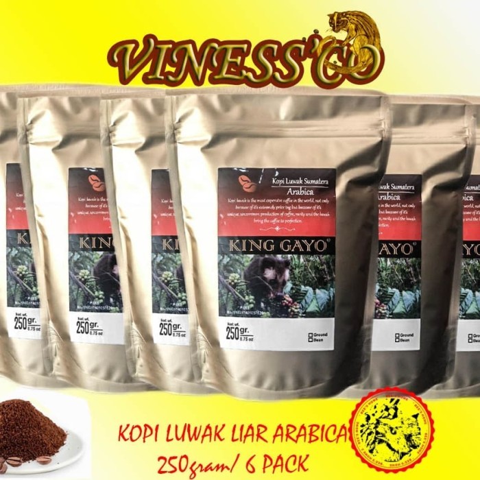 

Kopi Luwak Asli Arabica 6 Pack / 250 Gram