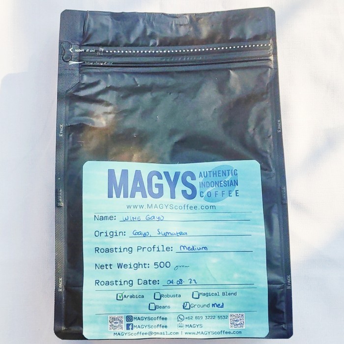 

Kopi Arabica Gayo Wine 500 Gr, Biji/Bubuk