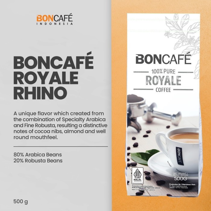

Boncafe Royale Coffee - Rhino Blend 500 Gr