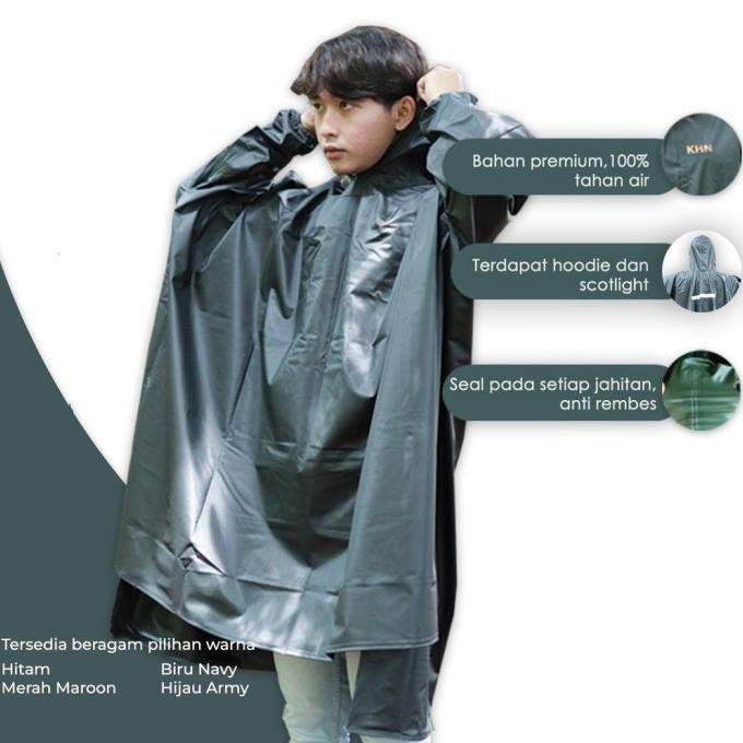 HRG DISKON Jas Hujan Mantel Hujan Pria Wanita Dewasa Model Ponco Terbaik