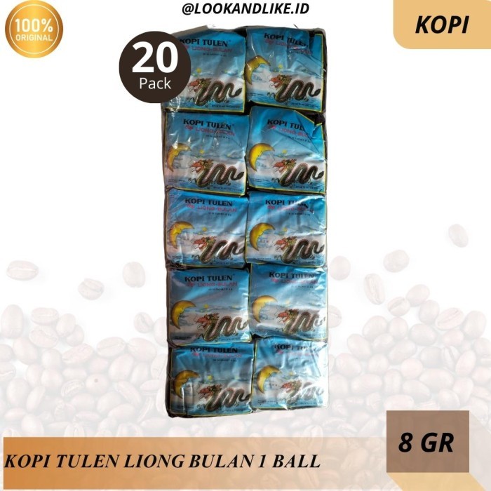 

Grosir Kopi Liong Bulan Tanpa Gula 1 Ball Isi 20 Pack (1 Pack Isi 30 S