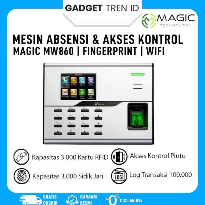 

Baru Fingerprint Mesin Absensi Wi Fi Magic Mw860 | Mesin Absen Wifi Mw860 Kualitas Premium