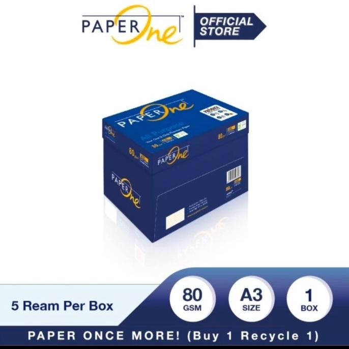 

BEBAS ONGKIR - KERTAS HVS A3 80 GRAM 1 BOX 5 RIM