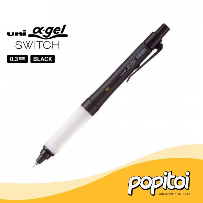 

BEBAS ONGKIR - UNI Kuru Toga Alpha Gel SWITCH Mechanical Pencil 0.3 0.5 mm Pensil