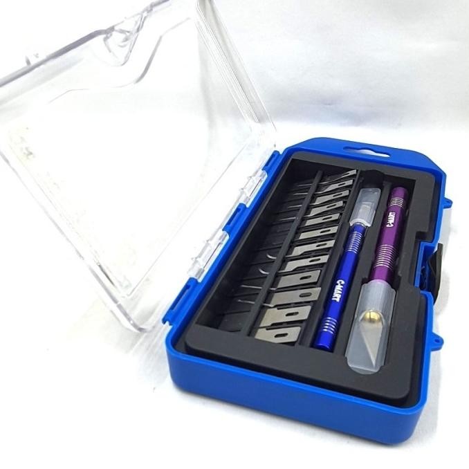 

Best Produk Cmart Cutter Pisau Ukir Hobby Knife Set 14 Pcs Sk5 Mini Kit