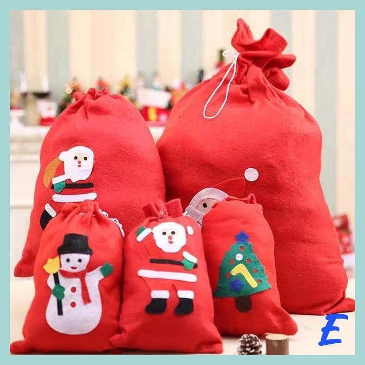 

| MIS | KANTONG KADO SANTA MERAH JUMBO KOSTUM SANTA BAG BESAR KARUNG HADIAH