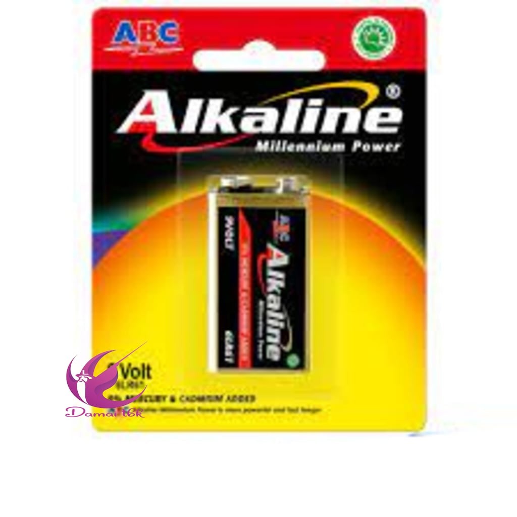 BATERAI 9 volt Alkaline / Battery ABC ALKALINE 9VOLT