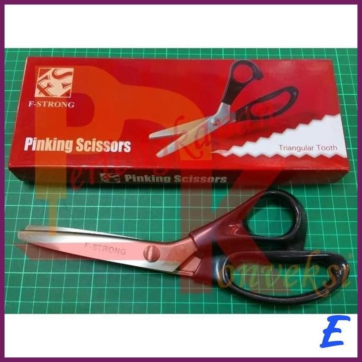 

| PLK | GUNTING KAIN ZIGZAG ZIG-ZAG GERIGI 9" 3.5MM PINKING SHEAR F-STRONG