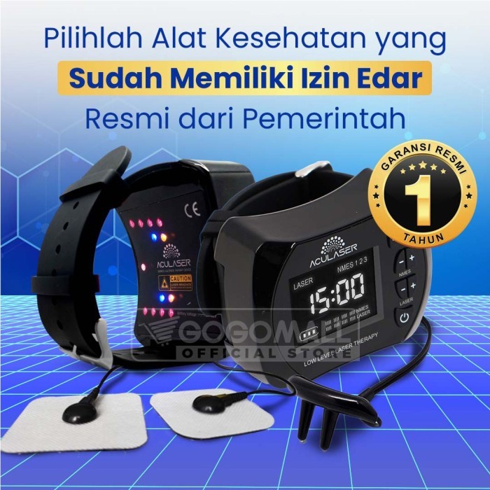 Ready Stock Aculaser Ultimate 14 Titik Laser + Nmes Terapi Melancarkan Darah