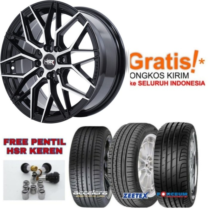 paket velg mobil avanza ring 17 + ban ( harga 1 set velg ban )