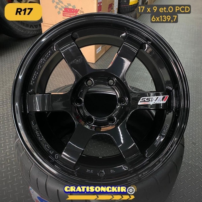 velg racing SSW R17 TE37 velg ring 17 Pajero Fortuner Strada Triton Hi