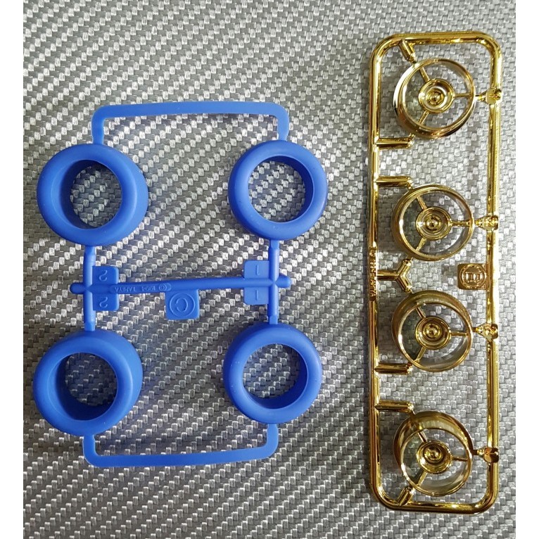 Cuci Gudang Tamiya Wheel Small Dia Gold Platting