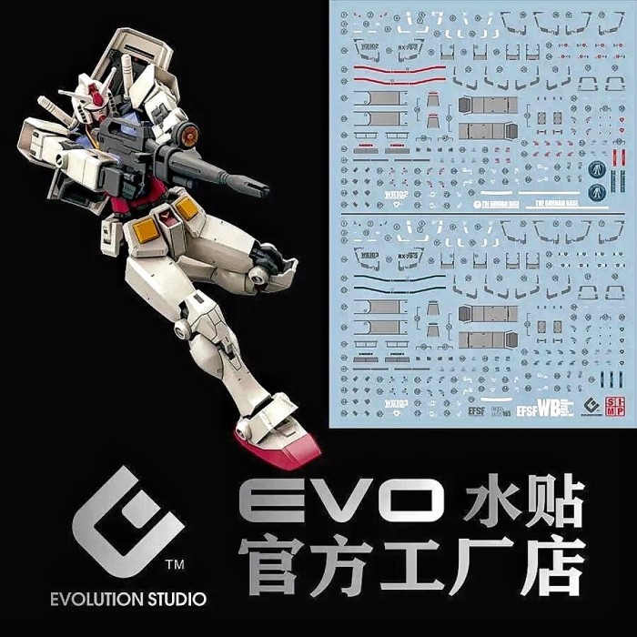 Promo Hg Rx-78-2 Gundam Beyond Global Water Decal Evo Simp Decal
