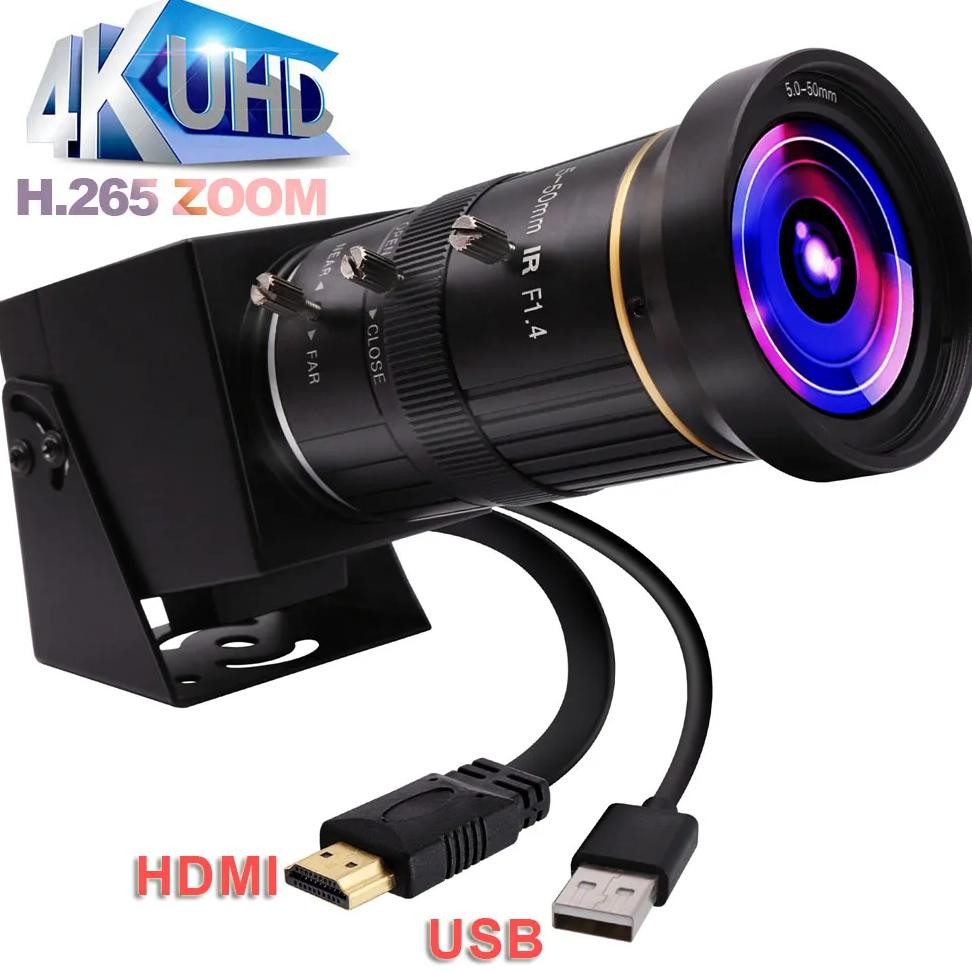 elp hdmi camera optical zoom video conference camera digital zoom 4k usb webcam hdmi live streaming 