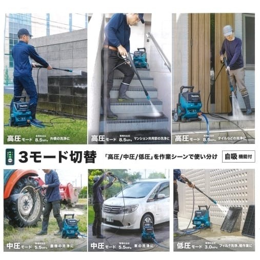 Mesin Steam Cuci Mobil Motor AC Jet Cleaner Cordless Makita 40V HW001