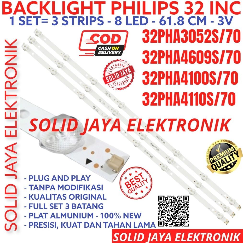 BACKLIGHT LED TV 32 INC 32PHA4100 32PHA4110 32PHA4609 32PHA3052 S LAMPU BL 8K 3V 32PHA4100S 32PHA411