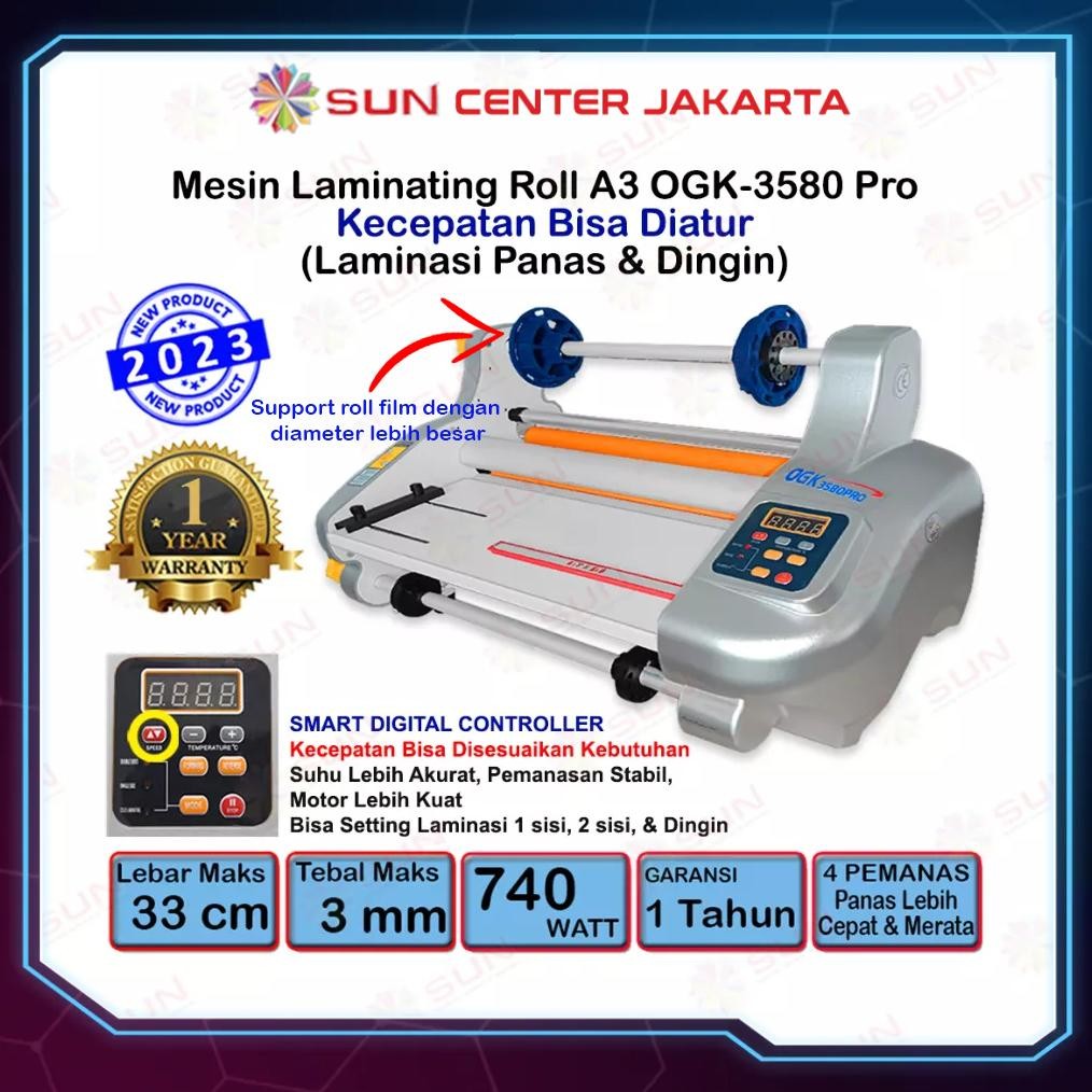 

Mesin Lanasi / Lanating Roll A3+ FM3510 / FM/OGK3580 Hot ( Panas ) dan Cold ( Dingin )