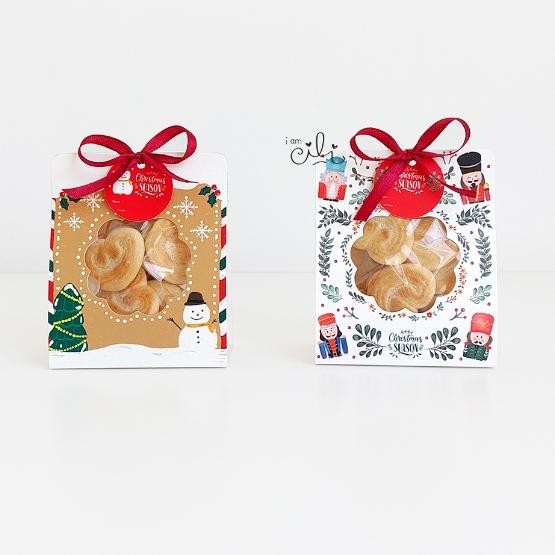 

(Box Cookies 9 X 4.5 X 11Cm Natal) Box Mini Kue Natal