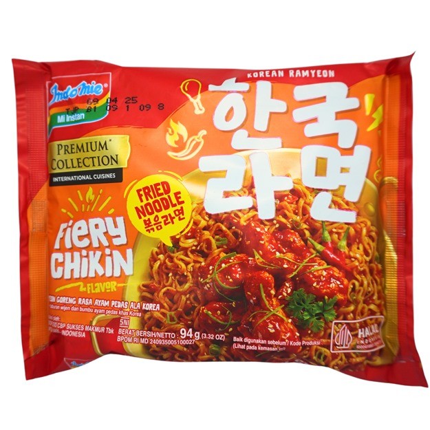 

S19246 INDOMIE RAMYEON GORENG AYAM PEDAS ALA KOREA MIE INSTANT 94GR BUNGKUS MAJU BERSAMA (20250222)
