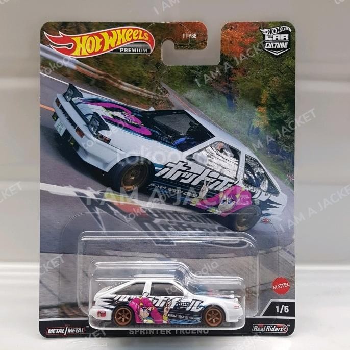 Hot wheels Premium Toyota AE86 Sprinter Trueno Mountain Drifters