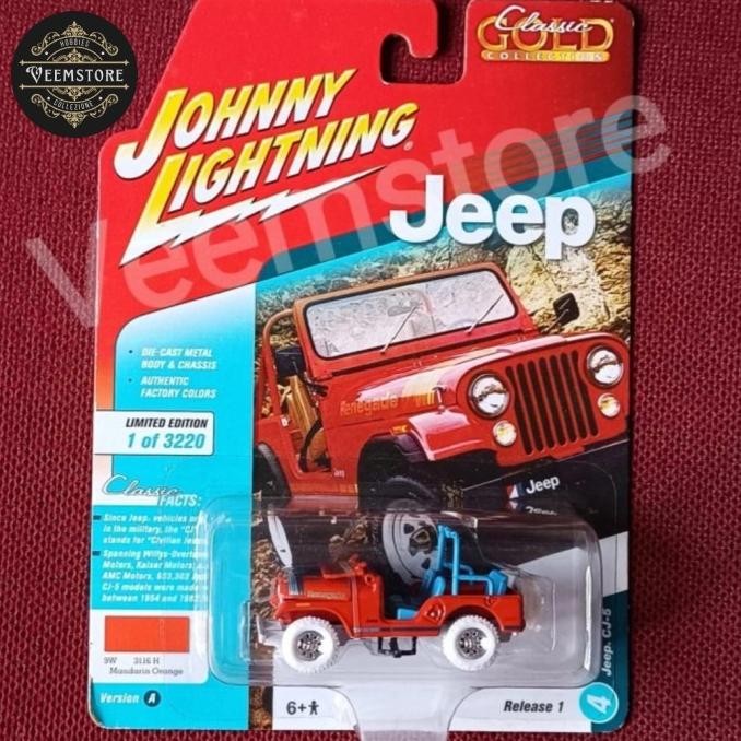 Die Cast 1:64 Jeep CJ5 Renegade Red JLCG013.