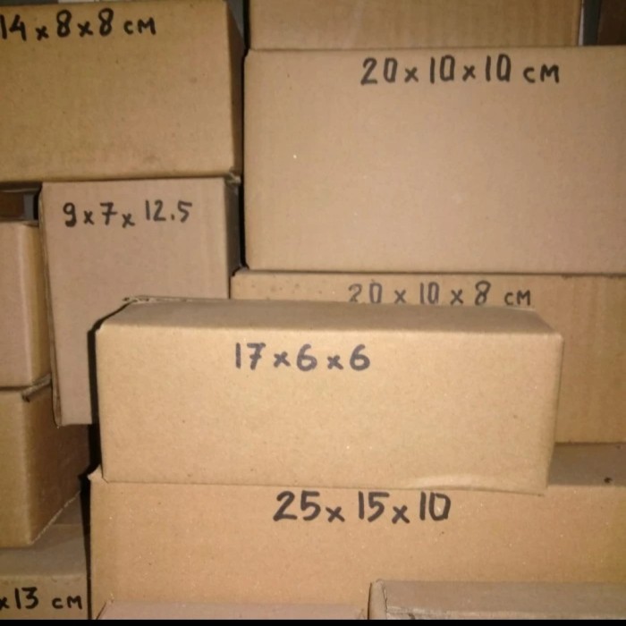 

kardus packing 17x6x6 cm