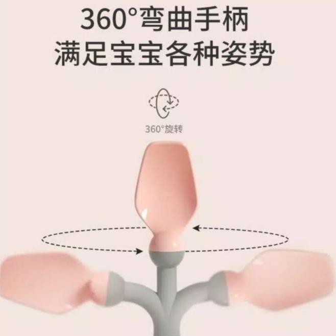 Sendok Garpu Makan Bayi/ Learning Bendable Spoon / Baby Training Spoon