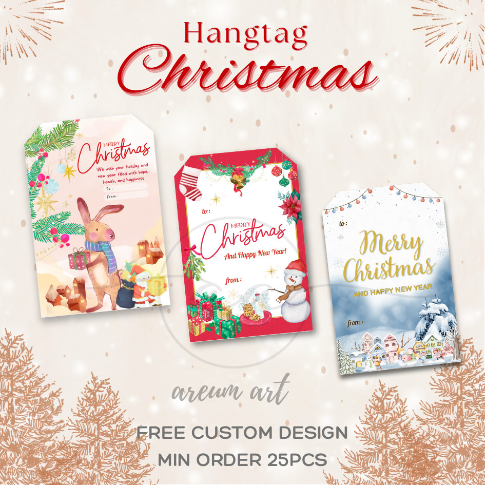 

Hangtag Natal / Hangtag merry christmas / hangtag natal custom