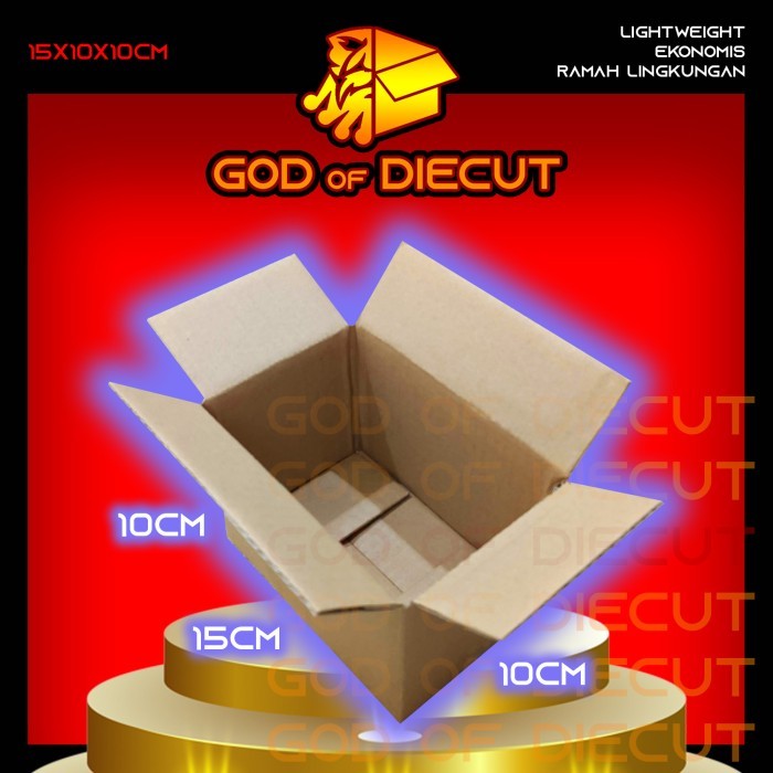 

15x10x10 cm kardus box kotak karton packing barang polos baru