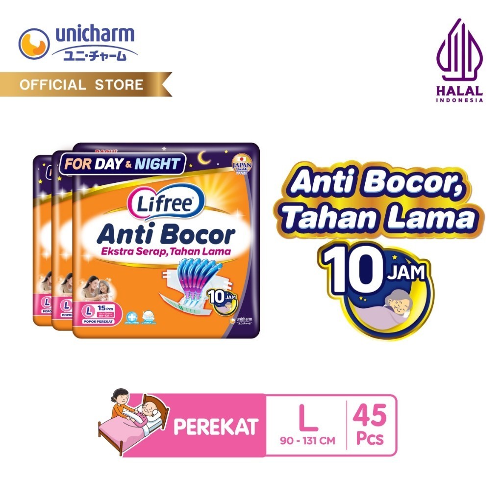 Popok Dewasa Lifree Perekat - L 15 - 3 Packs
