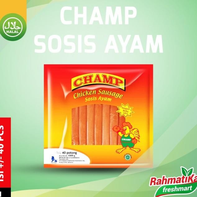 

Champ Chien Sausage / Sosis Ayam 1 Kg Isi 40 Pcs