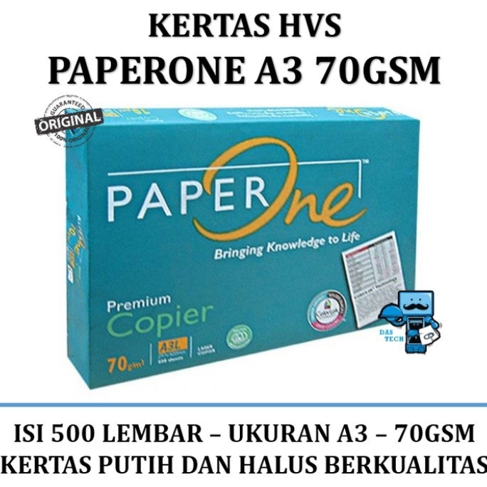 

Kertas A3 70gr PaperOne per dus