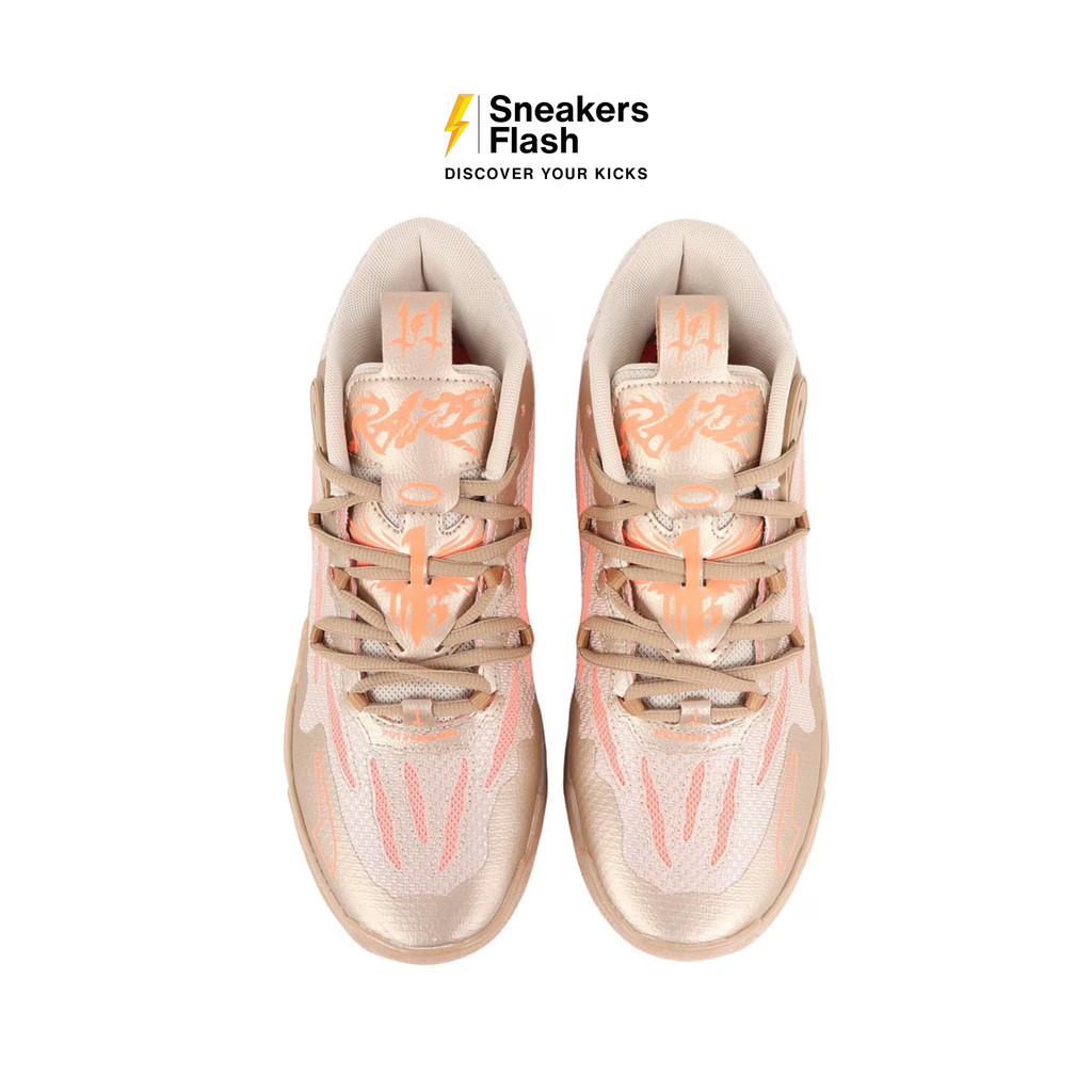 PUMA Lamelo Ball Mb 03 Cny Gold Fluro Peach Sepatu Sneakers Pria - 30971601 - Size 44