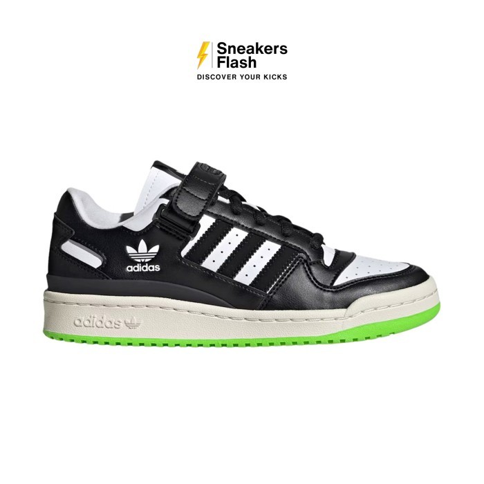 ADIDAS Forum Low Black Neon Green Sepatu Sneakers Wanita - HQ4425 - Size 37.3