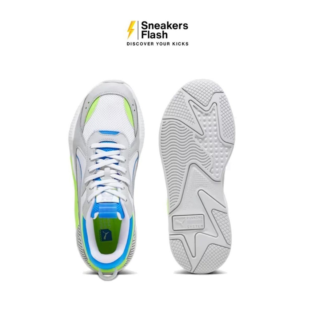 PUMA Rs-X 3D White Ash Grey Sepatu Sneakers Pria - 39002508 - Size 40.5
