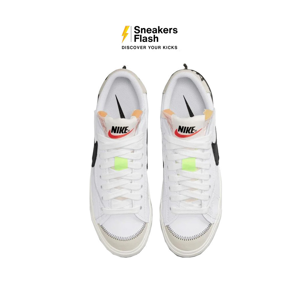 NIKE Blazer Low 77 Jumbo White Black Sail Sepatu Sneakers Pria - DN2158101 - Size 45