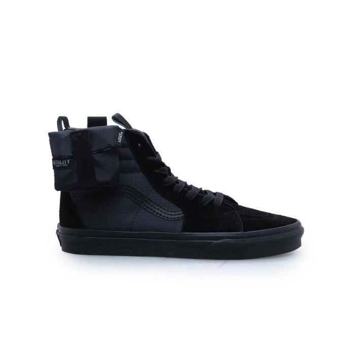VANS Sk8-Hi Cmmnty Tactical Utility Black Sepatu Unisex - VN0A5JMOBKA - Size 42.5