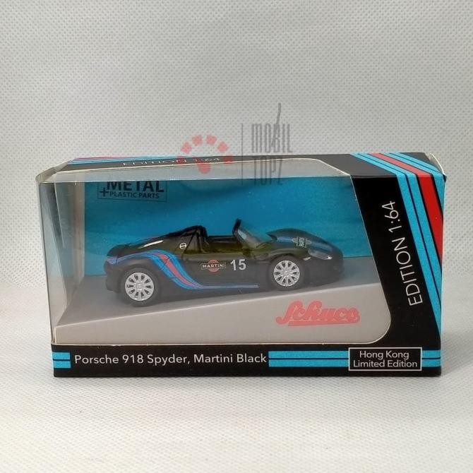 Schuco Diecast Porsche 918 Spyder Martini Black