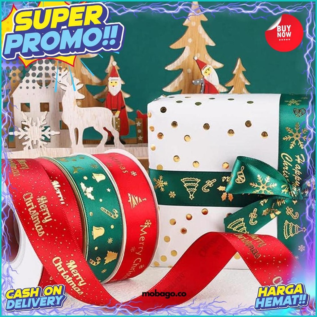 

1 Roll Pita Natal 2,5Cm - Ribbon Premium Christmas Ps112 Cod
